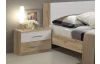 Sestava ložnice Nora 160x200 cm, prkenný dub/bílá