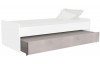 Přídavné výsuvné lůžko pod postel Joker, bílé/šedý beton
