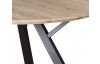Kulatý jídelní stůl Roberta 120x120 cm, dub sonoma