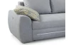 Rohová sedací souprava Basel, s osvětlením, světle šedá látka