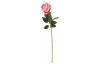 Umělá květina Růže 52 cm, světle růžová
