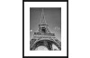 Rámovaný obraz Eiffelova věž 40x50 cm, černobílý