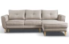 Rohová sedací souprava Malmo, béžová látka, pravý roh