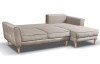 Rohová sedací souprava Malmo, béžová látka, pravý roh