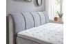 Postel boxspring Ottawa 180x200 cm, světle šedá látka