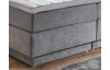 Postel boxspring Ottawa 180x200 cm, světle šedá látka