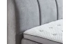 Postel boxspring Ottawa 180x200 cm, světle šedá látka