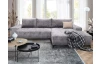Rohová sedačka Mauro, holubí šedá látka, pravý roh