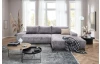 Rohová sedačka Mauro, holubí šedá látka, pravý roh