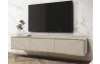 Závěsná TV skříňka Orfeo, 175 cm, béžová struktura/zlatá