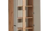 Vysoká úložná skříň Kanada 68 cm, dub artisan/kašmírová béžová