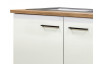 Kuchyňská skříňka s dřezem Avila DSPU100ES, dub lancelot/krémová, šířka 100 cm
