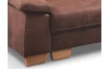 Rohová sedací souprava Chivas 2A, hnědá vintage látka, pravý roh