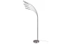 Stojací LED lampa Reed 195 cm, matný nikl, 5 svítidel