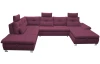 Sedací souprava Madeira 3B, fialová lila, tvar levé U