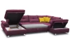 Sedací souprava Madeira 3B, fialová lila, tvar levé U