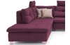 Sedací souprava Madeira 3B, fialová lila, tvar levé U