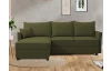 Rohová sedací souprava Livorno, olivově zelená tkanina