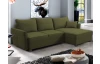 Rohová sedací souprava Livorno, olivově zelená tkanina