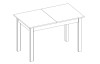 Rozkládací jídelní stůl Coburg 120x70 cm, dub sonoma
