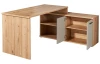 Rohový psací stůl Kanada, dub artisan/kašmírová béžová mat
