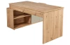 Rohový psací stůl Kanada, dub artisan/kašmírová béžová mat
