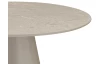 Kulatý jídelní stůl Garret 120 cm, imitace šedý kámen
