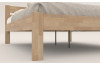 Prodloužená postel Mystic 180x220 cm, přírodní buk