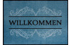 Rohožka Carmen 39x58 cm, nápis Willkommen