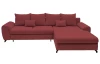 Rohová sedací souprava Yoko, červená látka