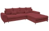 Rohová sedací souprava Yoko, červená látka