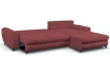 Rohová sedací souprava Yoko, červená látka