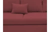 Rohová sedací souprava Yoko, červená látka