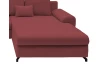 Rohová sedací souprava Yoko, červená látka