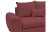 Rohová sedací souprava Yoko, červená látka