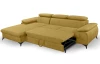 Rohová sedací souprava Scala, kurkumově žlutá látka, levý roh