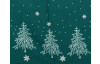 Vánoční ubrus Stromky, zelený, 160x130 cm