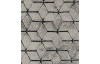 Koberec Králík 160x240 cm, šedý, geometrický vzor