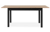 Rozkládací jídelní stůl Coburg 137x80 cm, černý/dub artisan