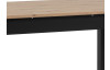 Rozkládací jídelní stůl Coburg 137x80 cm, černý/dub artisan