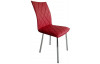 Jídelní židle Irina, červená ekokůže