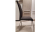 Jídelní židle Bari, šedá látka/černá ekokůže