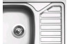 Nerezový dřez s odkapem Sinks Okio 650 V, matný