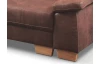 Rohová sedací souprava Chivas 2B, hnědá vintage látka, levý roh