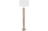 Stojací lampa Forest, LED pásek, dub, bílá