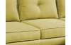 Rohová sedací souprava Malmo, žlutá látka, pravý roh
