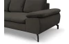 Rohová sedací souprava Vespa, hnědá látka, levý roh