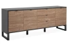 Široká úložná komoda Sumatra, antracit/bambus