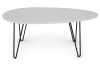 Oválný konferenční stolek Prado, bílý