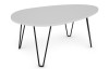 Oválný konferenční stolek Prado, bílý